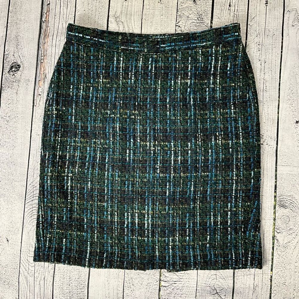 J. JILL wool blend tweed skirt